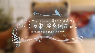 ドレミの歌 （演奏例）【カリンバレッスン①】はじめてカリンバ弾いてみよう♪単音