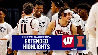 Wisconsin vs. Illinois College Basketball Extended Highlights I Big Ten Champion