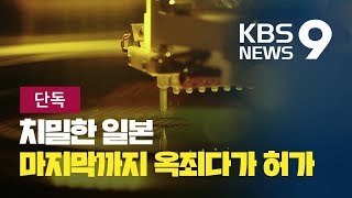 [단독]일본, 반도체 수급 면밀한 사전 조사...마지막까지 옥죄다가 수출 허가 / KBS뉴스(News)