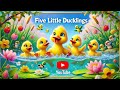 Five Little Duck | Nursery Rhymes