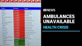 Tasmania ambulance dispatch screen evidence of 'crisis' in health system, union says | ABC News