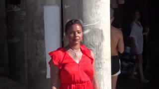 Lark Voorhies aka Lisa Turtle on Saved By The Bell doing Photo Shoot at Santa Monica Ocean