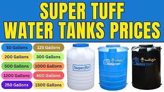 Super Tuff Water Tanks Price List 2024 | 300, 400, 500, 1000 LTR Water Tank Prices in Pakistan