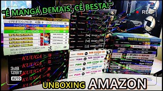 COMPRAS BLACK FRAUDE 2K24 na AMAZON 🎩 +45 MANGÁS  🎩 SIM, EU EXAGEREI (kkkk)📚| UNBOXING de MANGÁS #41