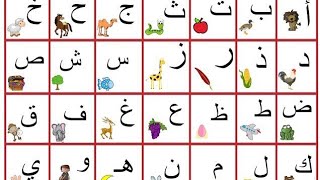 الحروف الهجائية باللغة العربية