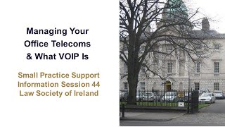 Managing Your Office Telecoms and What VOIP Is