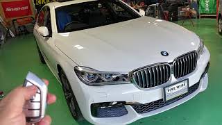 BMW 740e G11にドアロックアンサーバック音コーディング！