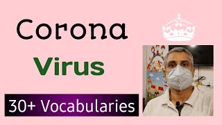 How to talk about covid 19 in English, Coronavirus vocabulary.