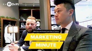 Get to know your customers before they walk in the door | Marketing Minute with Hive \u0026 Colony