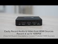 HDMI capture box that records HD or AV video onto USB flash drive (no computer or drivers required)