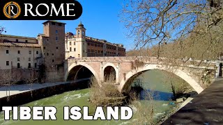 Rome guided tour ➧ Tiber island [4K Ultra HD]