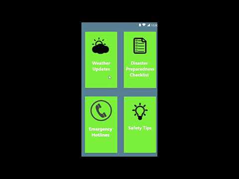 Alerto, a disaster preparedness application