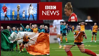 The BBC News Alert/Crowned Champions of the Women's Football World Cup.