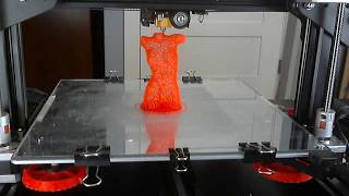 CR-10S Octolapse (timelapse) 3d print of female torso wireframe sculpture