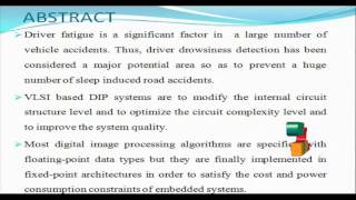Drowsy Driver Detection using Representation Learning | Final Year Projects 2016