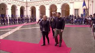 Ukraine's Zelenskiy meets Italian PM Meloni