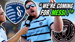 KC fans REACT to MESSI | Sporting KC vs Inter Miami - MLS 2024