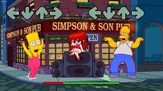Bart vs Homer in Friday night funkin