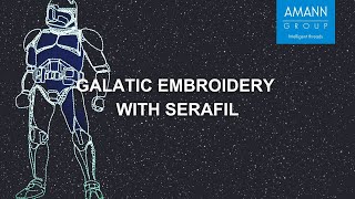 Galactic embroidery with Serafil