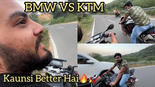 BMW vs KTM Race Kaun Jeeta😎