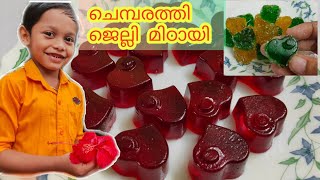 3 Colour Candy Jelly||Natural Colour Jelly Candy||ചെമ്പരത്തി ജെല്ലി മിഠായി||Aathoose Cooking World||