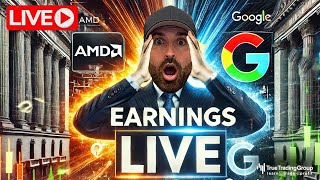 Stock Market Live AMD, GOOGL Earnings At The Close \u0026 How To Make Money Trading Tomorrow!