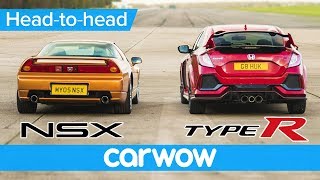 Honda Civic Type R vs Old NSX – DRAG RACE, ROLLING RACE & BRAKE TEST | Head-to-Head