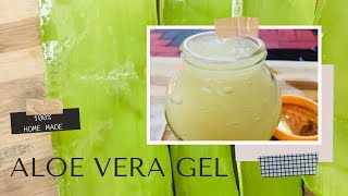 Aloe Vera Soothing Moisturizing Gel | 100 % HOME MADE | കറ്റാർ വാഴ മോയ്സ്റ്റ്രിസിങ് ജെൽ