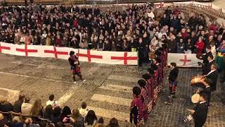 Arranca 1ª Diana 2018 Joan Ferri Contrabandistes - Andaluces Ajuntament Alcoi - Alcoy. Desde balcon