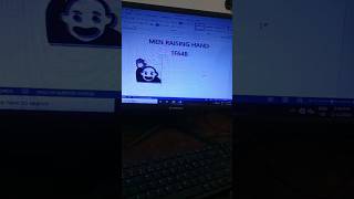 Men Raising hand Emoji in Ms word short tricks #trendingvideo #computer