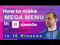 FREE Mega Menu with Elementor / ElementsKit / Lordicon