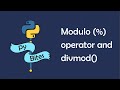 Python's modulo operator and divmod built-in function