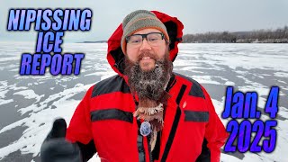 Nipissing Ice Report - January 4, 2025 - Kinsmen Beach and Reports From Around The Lake