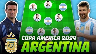 🇦🇷 ARGENTINA Potential Lineups for Copa America 2024 - Lionel Messi, Alvarez, Di Maria