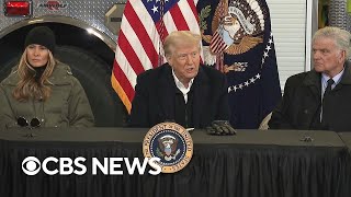 Trump on FEMA, California awaits rain to fight fires, more | CBS News 24/7