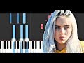 Billie Eilish - My Strange Addiction (Piano Tutorial)