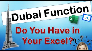 Dubai Function 😲 | New Function in Excel | By Rohit Narang