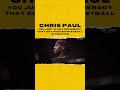 #chrispaul You just want somebody that got high basketball IQ and Dog 🎥 @Uninterrupted