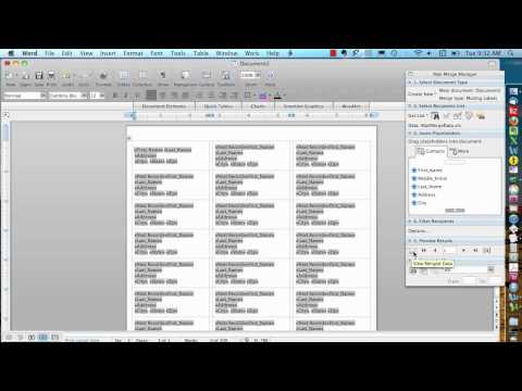 Mail Merge for Mac - Labels Mail Merge for Mac - Labels