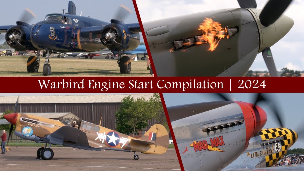 Warbird Engine Start Compilation 2024 Youtube
