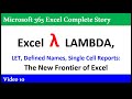 Excel LAMBDA function – Every Single Things You Ever Wanted To Know - 2022 Version 365 MECS 10