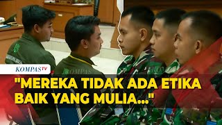 [FULL] Bantahan Terdakwa Anggota TNI AL ke Saksi di Sidang Penembakan Bos Rental