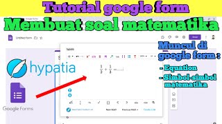 Cara membuat soal matematika di google form