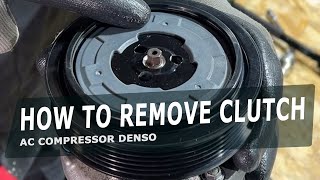 How to remove clutch AC Compressor Denso