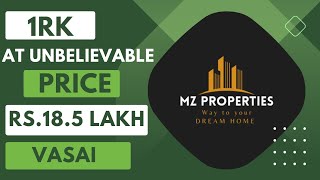 (SAI MAULI)1RK FLAT FOR SALE AT UNBELIEVABLE PRICE OF RS 18.5 LAKH ALL INCLUSIVE IN 📍VASAI.