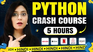 Python Complete Crash Course in Hindi | 5 Python Projects