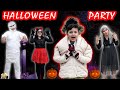 HALLOWEEN PARTY with family | Makeup and party ideas | Family Comedy | Aayu and Pihu Show