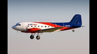 Basler BT-67 landing in Lisbon airport - RARE