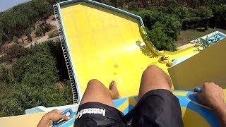 Banana Curve Water Slide at Aqualand Antalya 🇹🇷