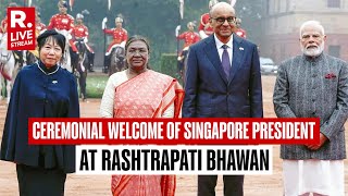 Singapore President Tharman's India Visit LIVE: Ceremonial Welcome at Rashtrapati Bhawan